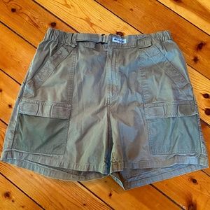 -Vintage Columbia PFG Men's Large Beige Cargo Shorts ~Fishing~Outdoor.